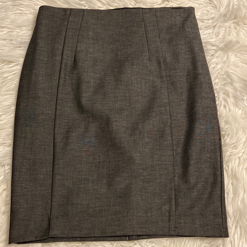 Express Skirt size 4 brand new with tag color gray long 20”